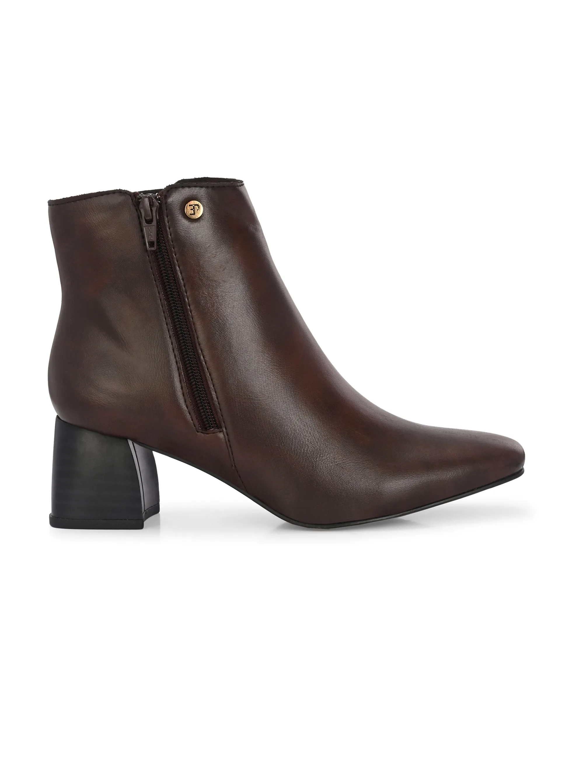 EL PASO Women Suede Faux Leather Casual Chelsea Boots