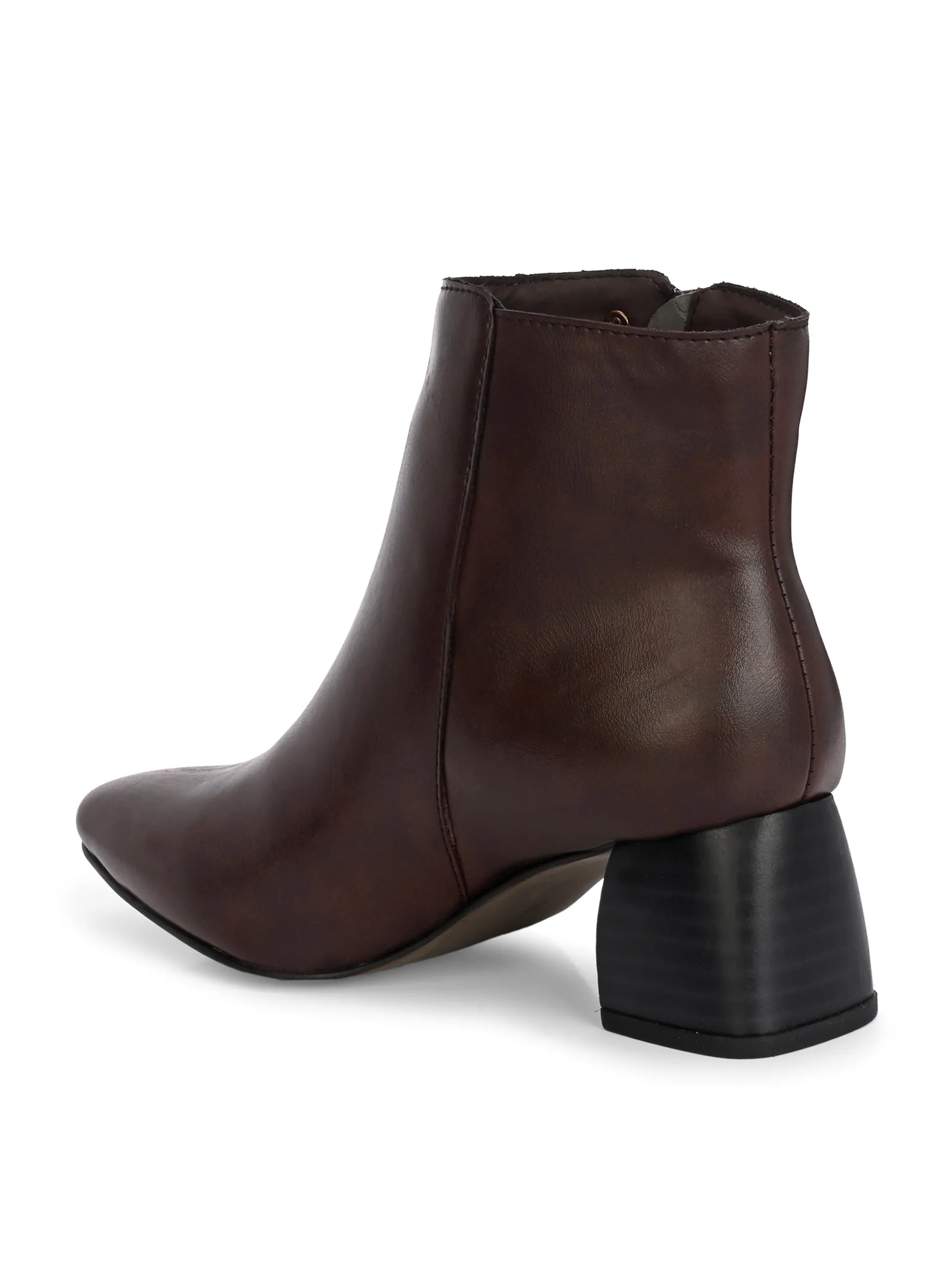 EL PASO Women Suede Faux Leather Casual Chelsea Boots