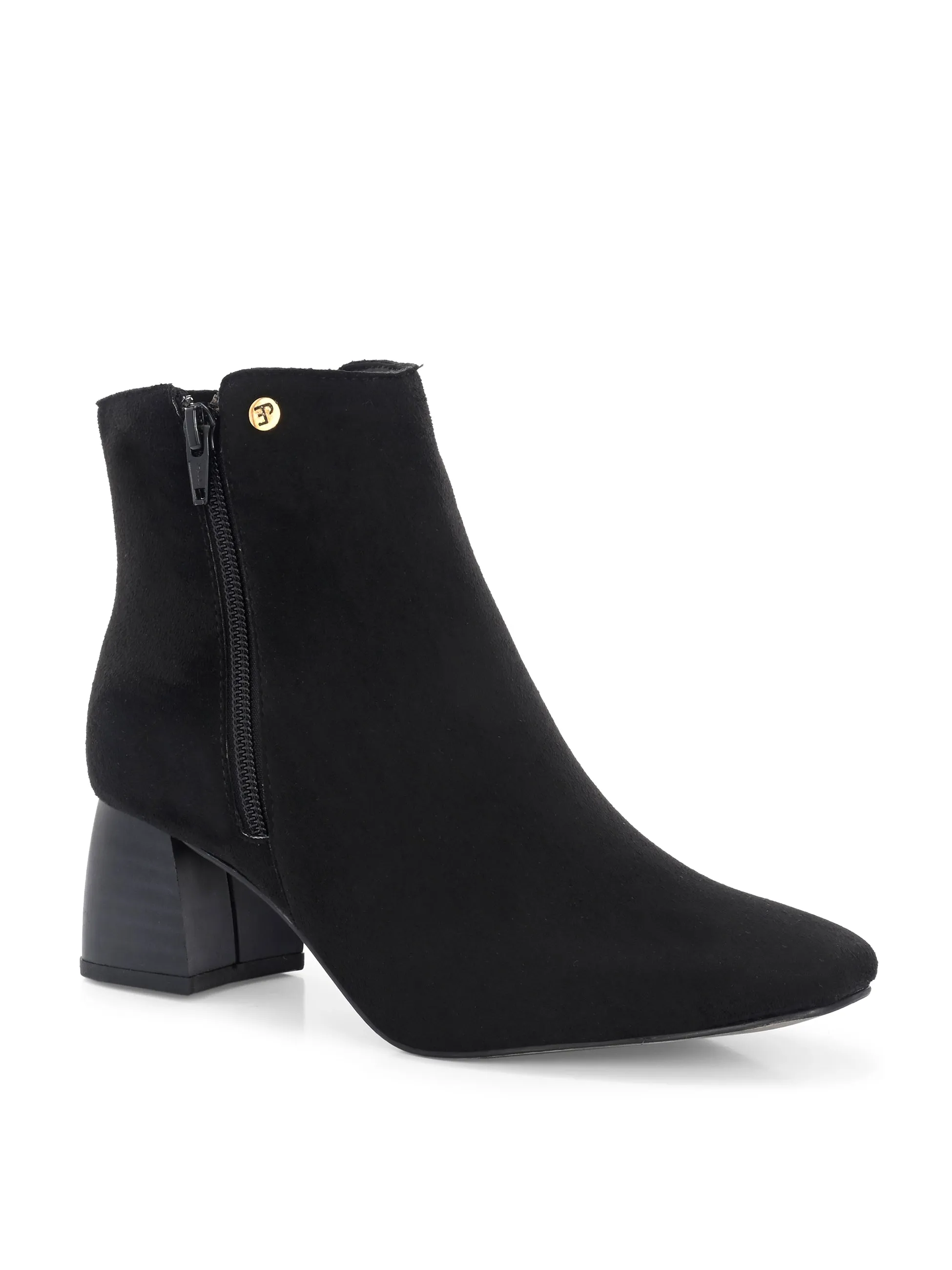 EL PASO Women Suede Faux Leather Casual Chelsea Boots