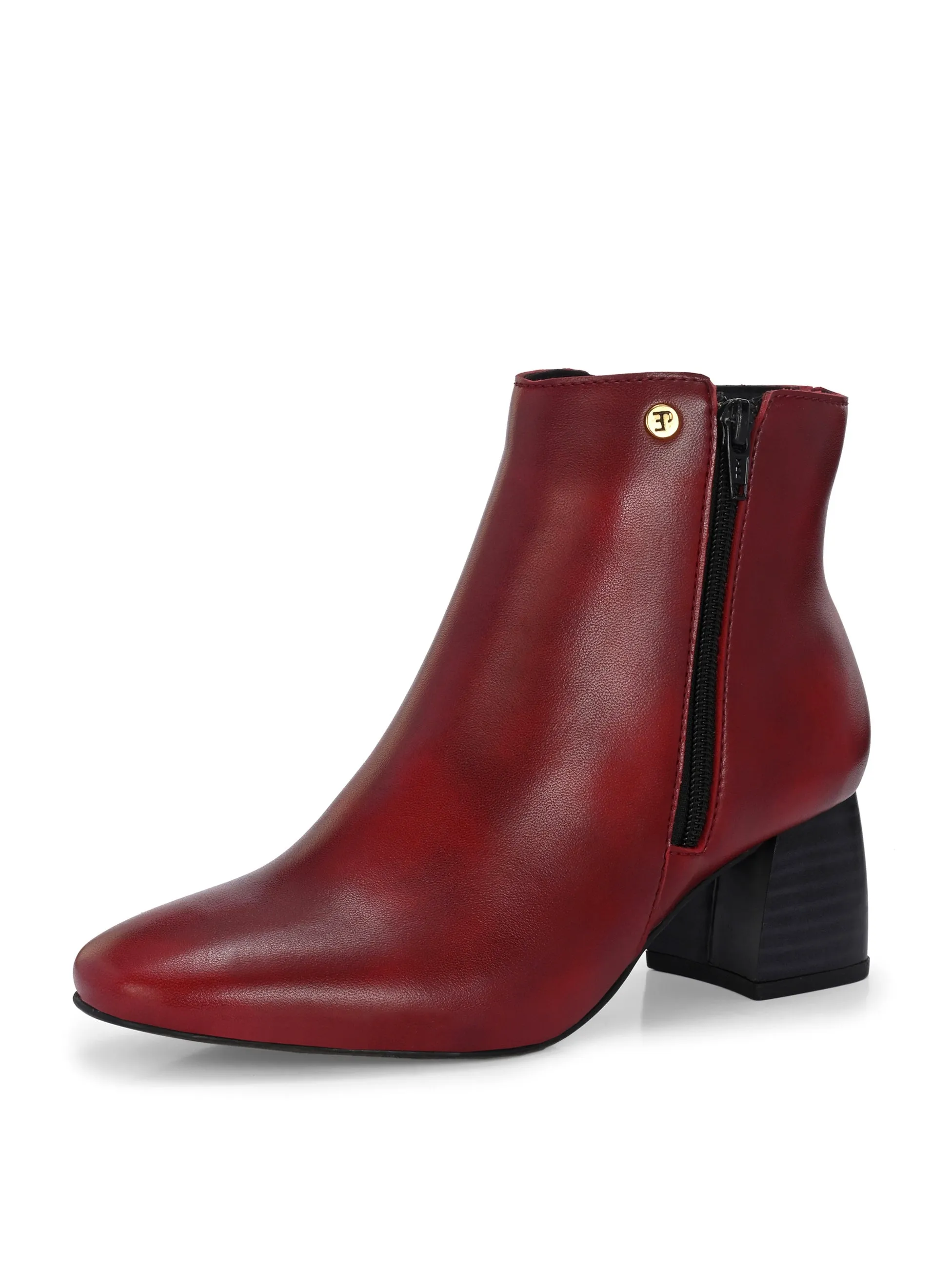 EL PASO Women Suede Faux Leather Casual Chelsea Boots
