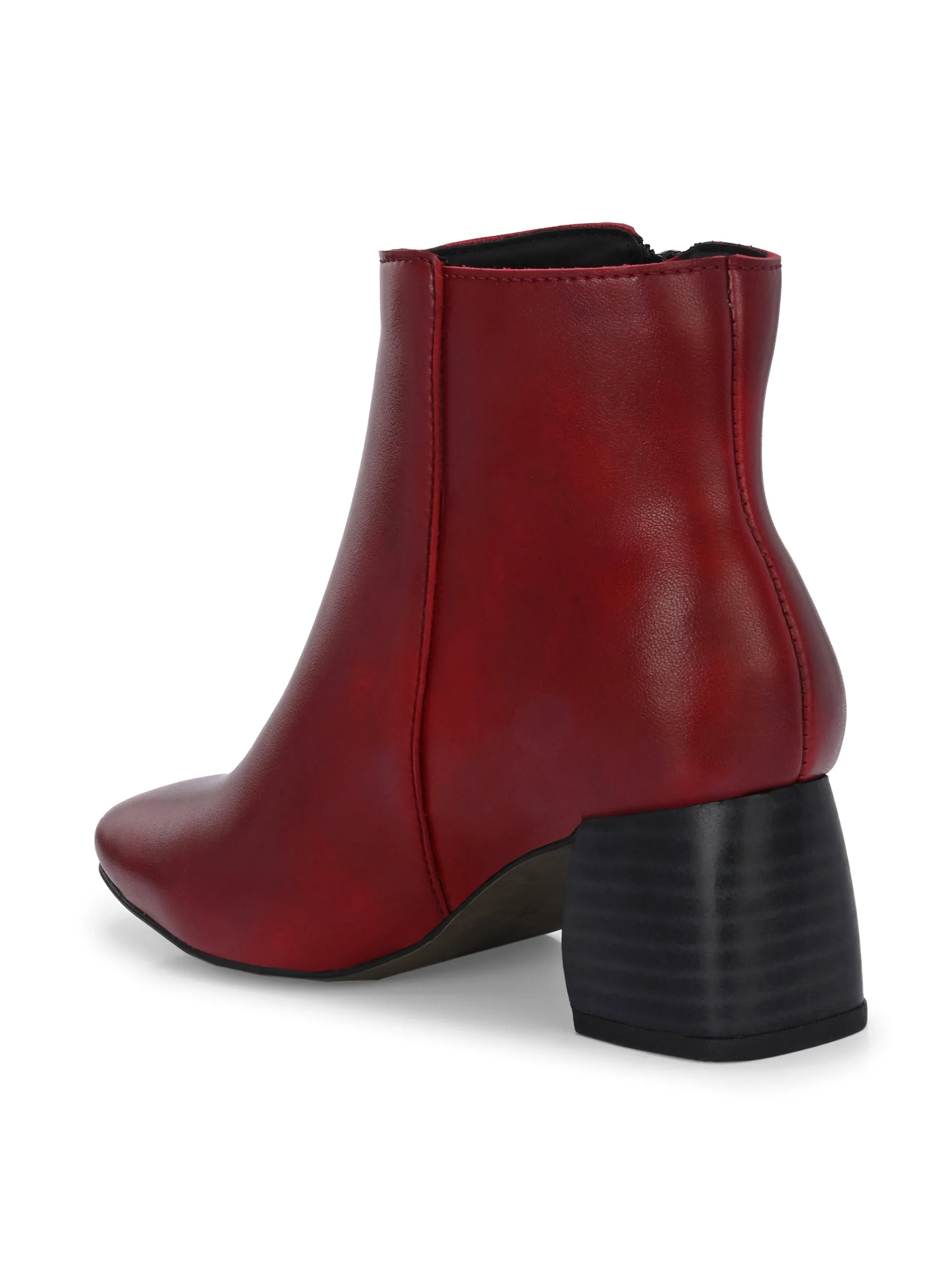 EL PASO Women Suede Faux Leather Casual Chelsea Boots