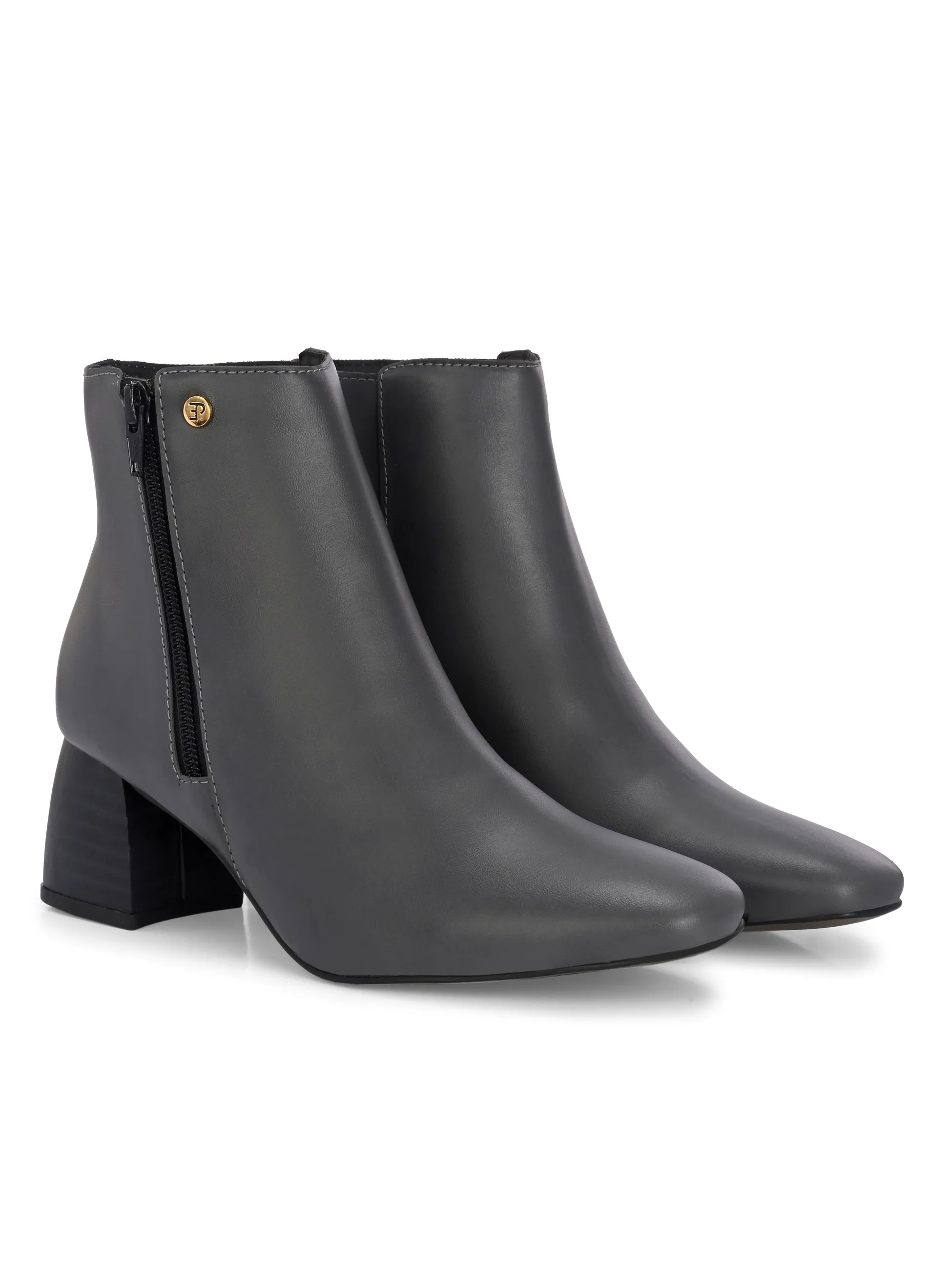 EL PASO Women Suede Faux Leather Casual Chelsea Boots