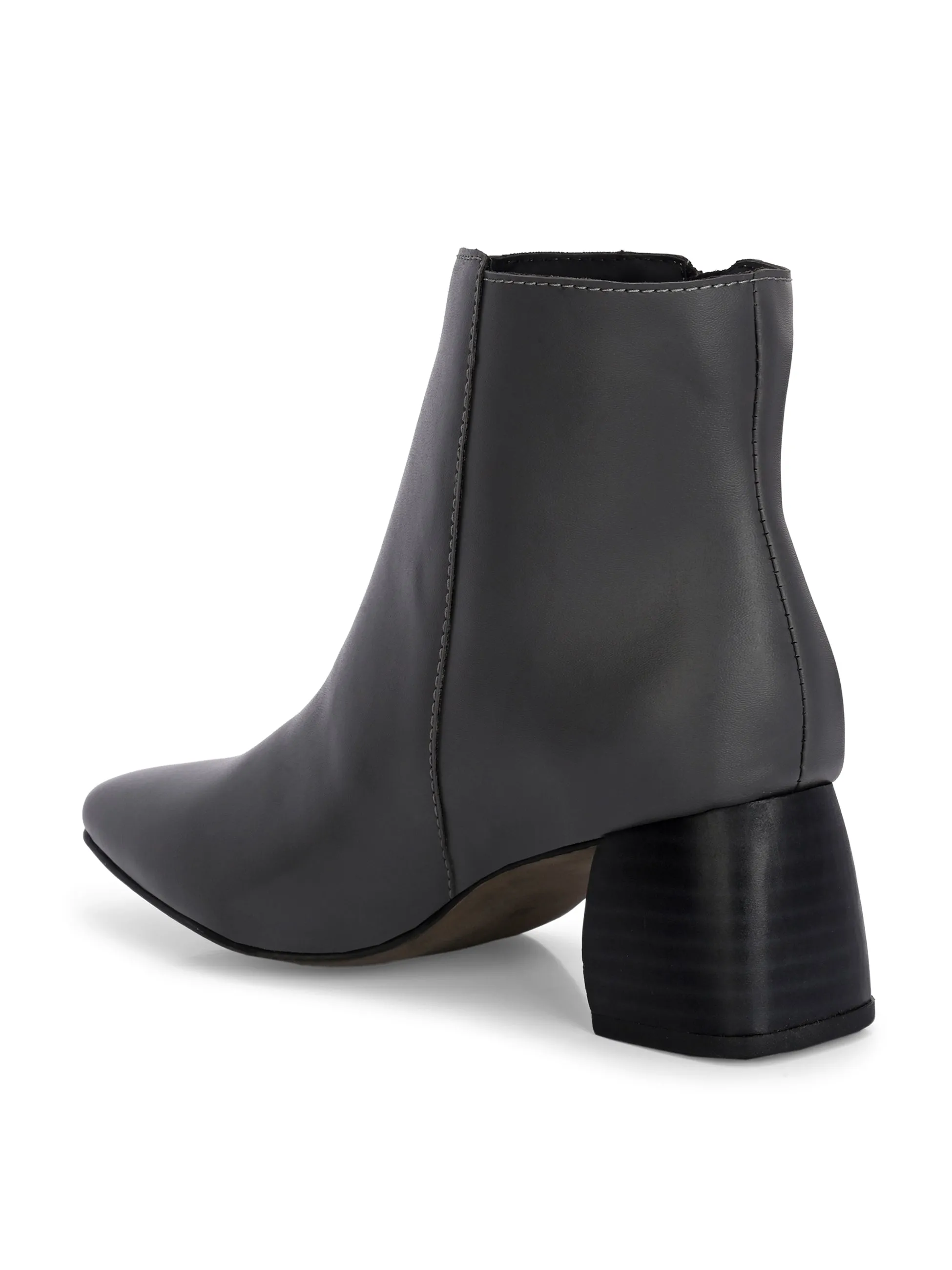 EL PASO Women Suede Faux Leather Casual Chelsea Boots