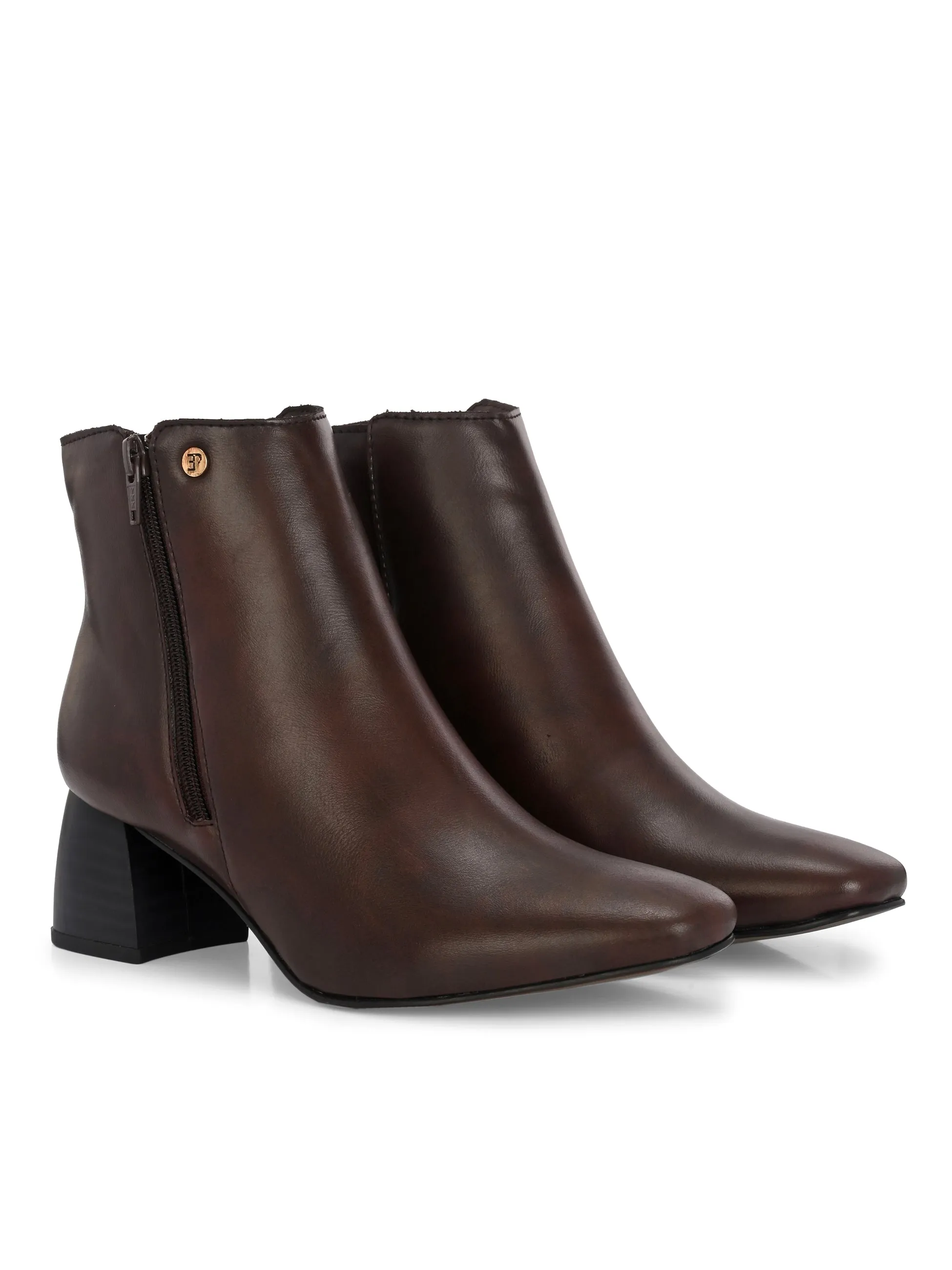 EL PASO Women Suede Faux Leather Casual Chelsea Boots