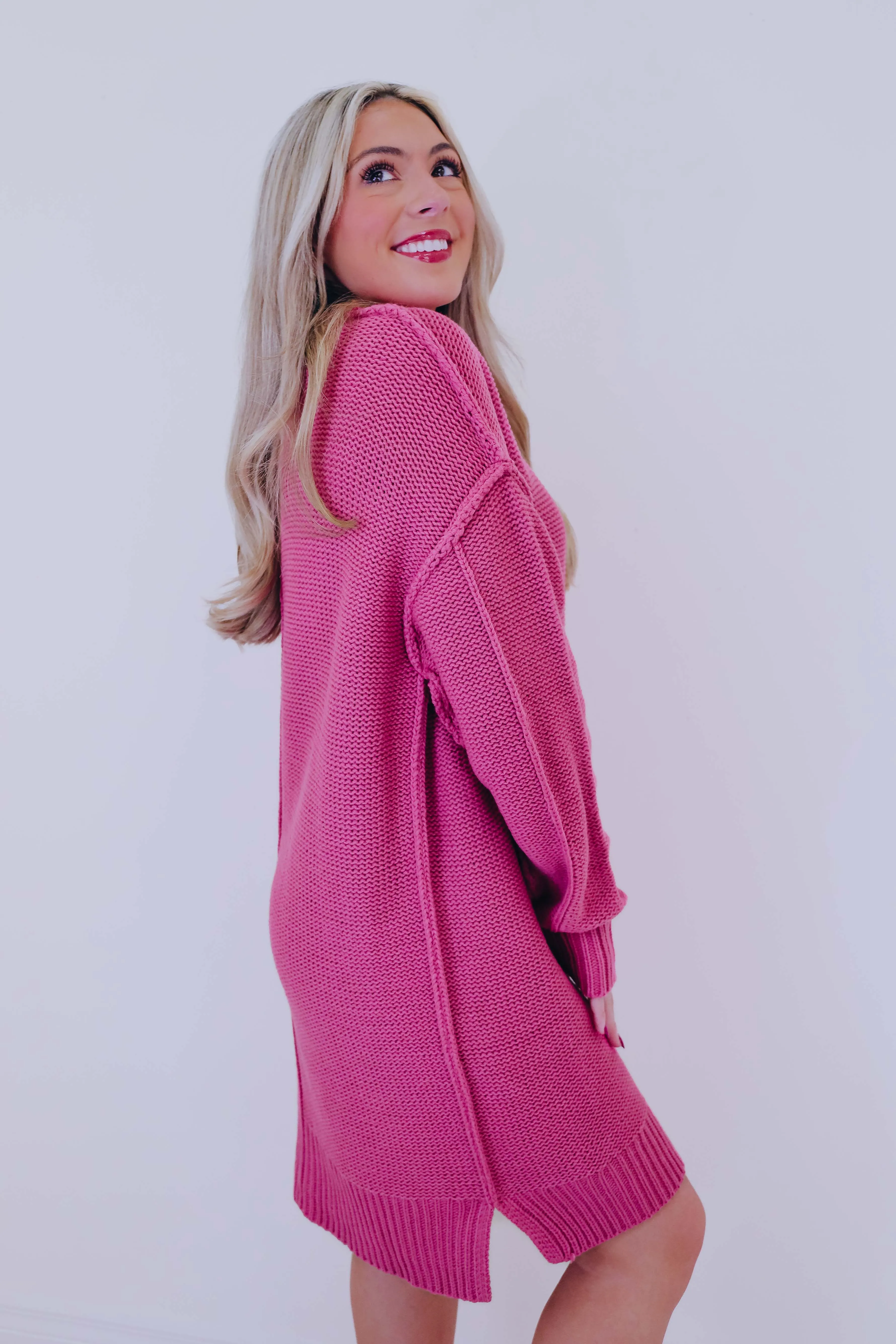 Embracing The Sweater Weather Mini Dress - 3 Colors