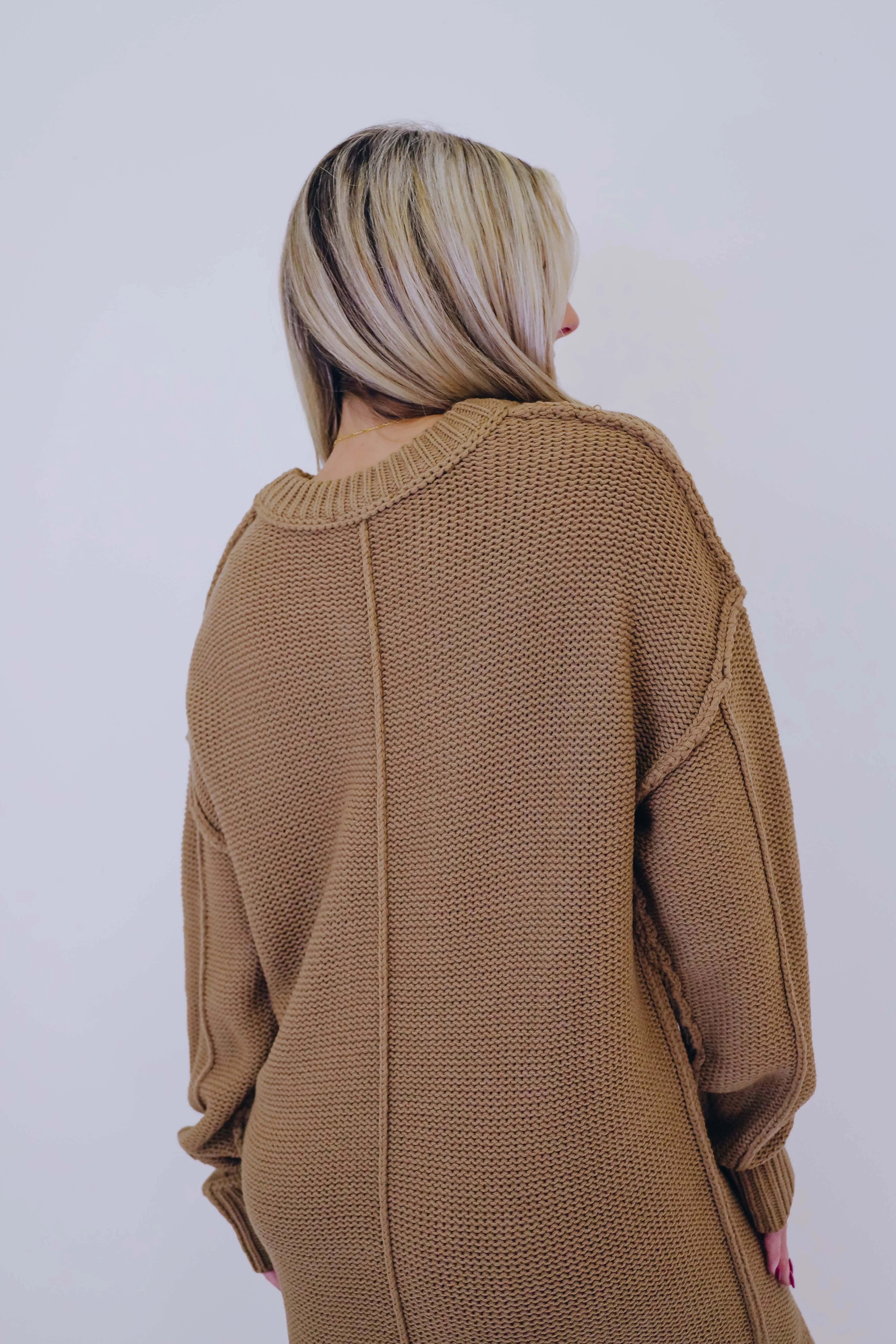 Embracing The Sweater Weather Mini Dress - 3 Colors