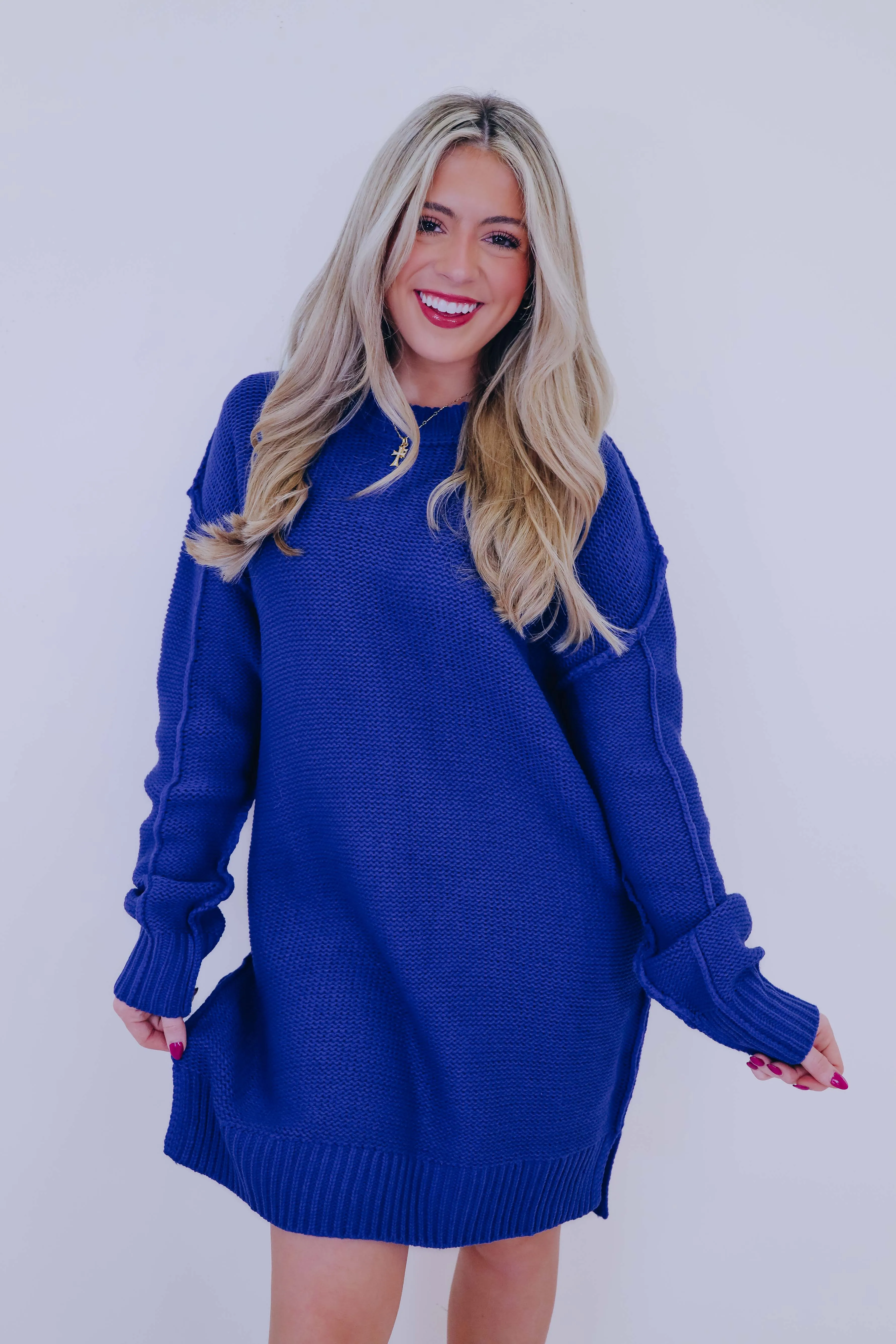 Embracing The Sweater Weather Mini Dress - 3 Colors