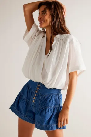 Fleur Denim Shorts