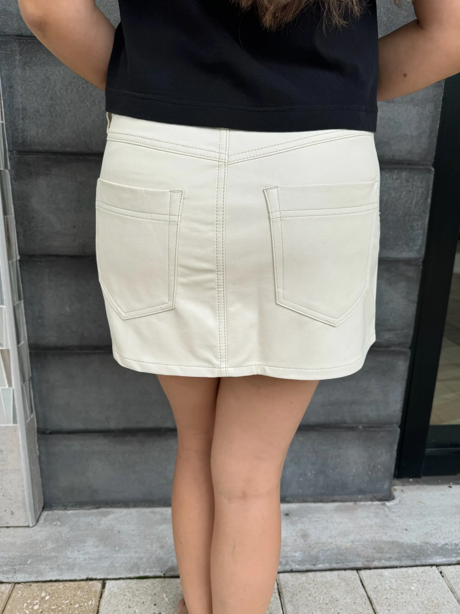 Free People Wynne Vegan Skirt