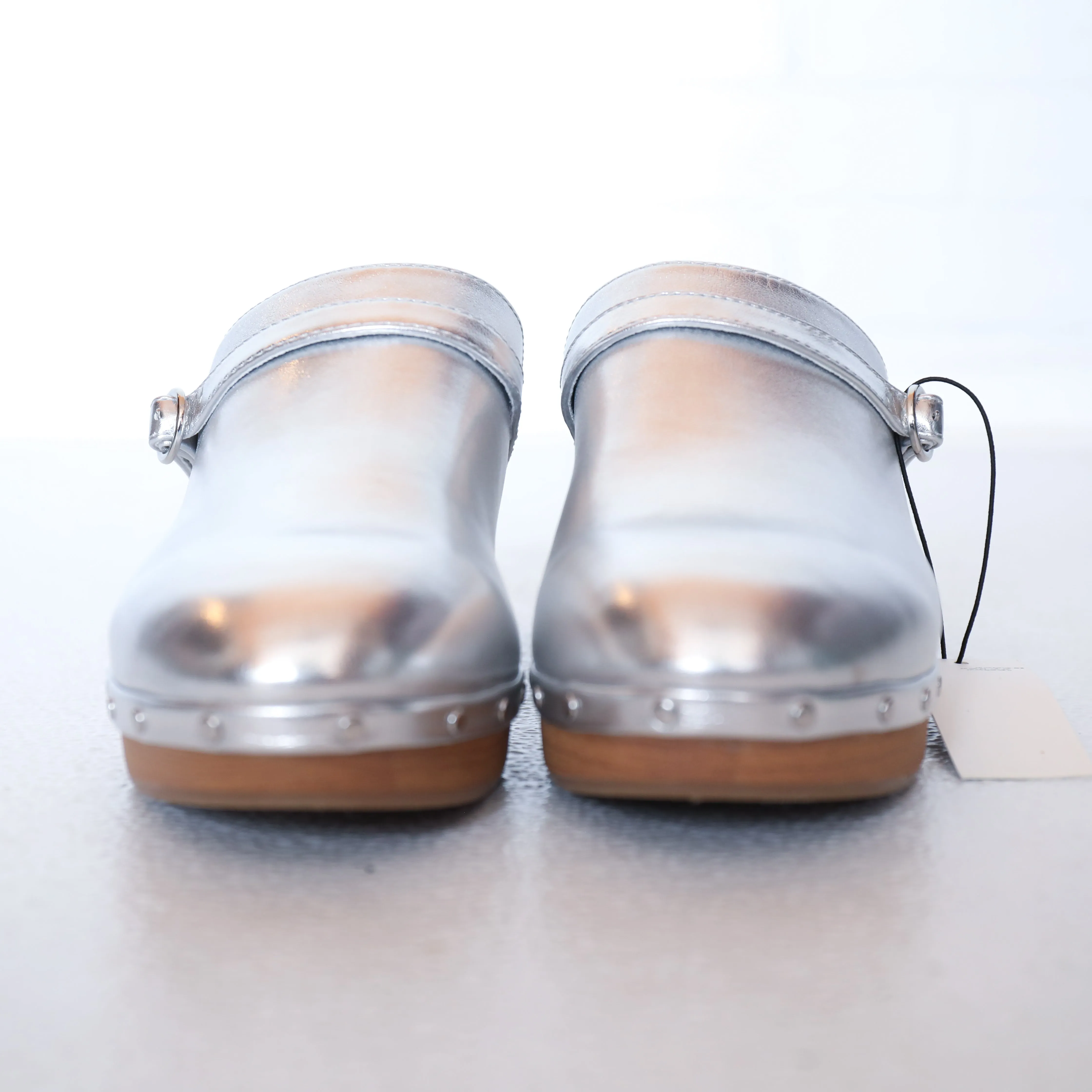 Gap Silver Stud Detail Slip On Clogs NWT