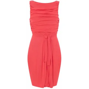 Giambattista Valli coral red dress Size 10UK
