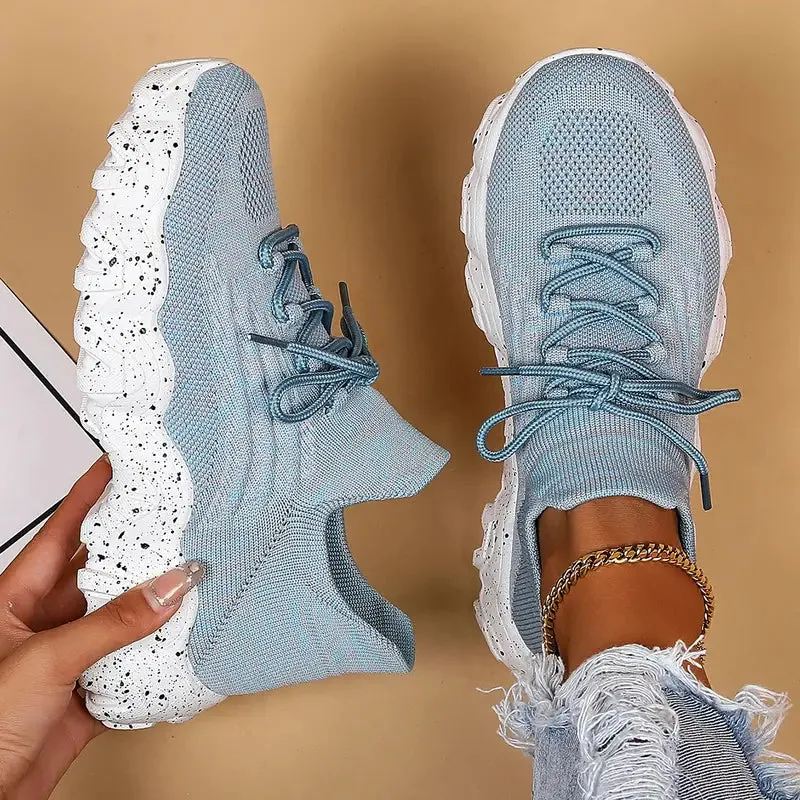 GS Chunky Knit | Ademende sneakers met chunky zool voor dames