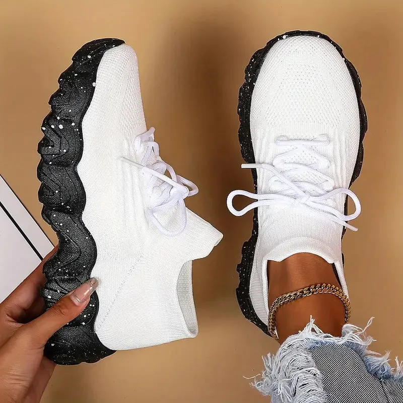 GS Chunky Knit | Ademende sneakers met chunky zool voor dames