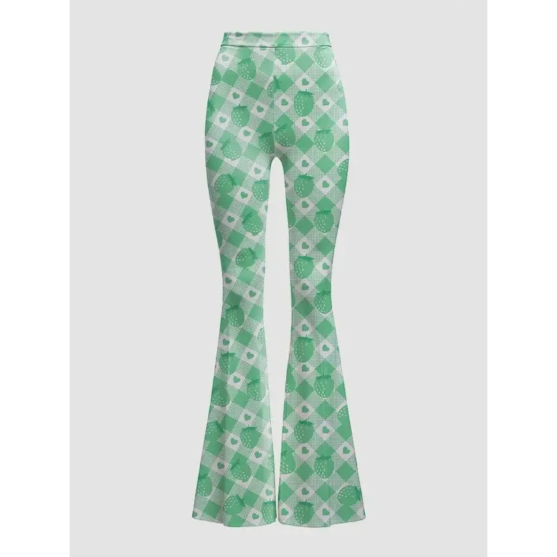 High Waisted Flare Bottoms Leggings for Y2K Style Outfits