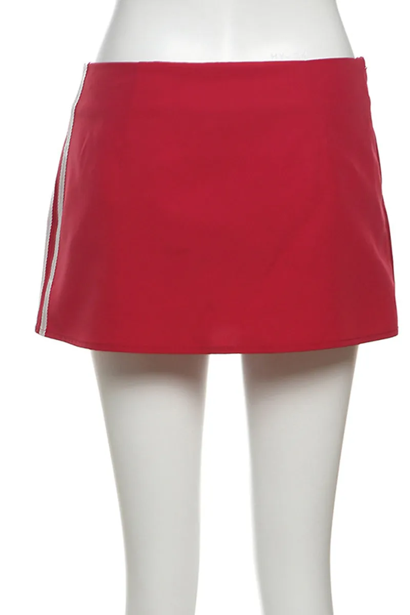 HQT1151 Sporty Glam Mini Skirt
