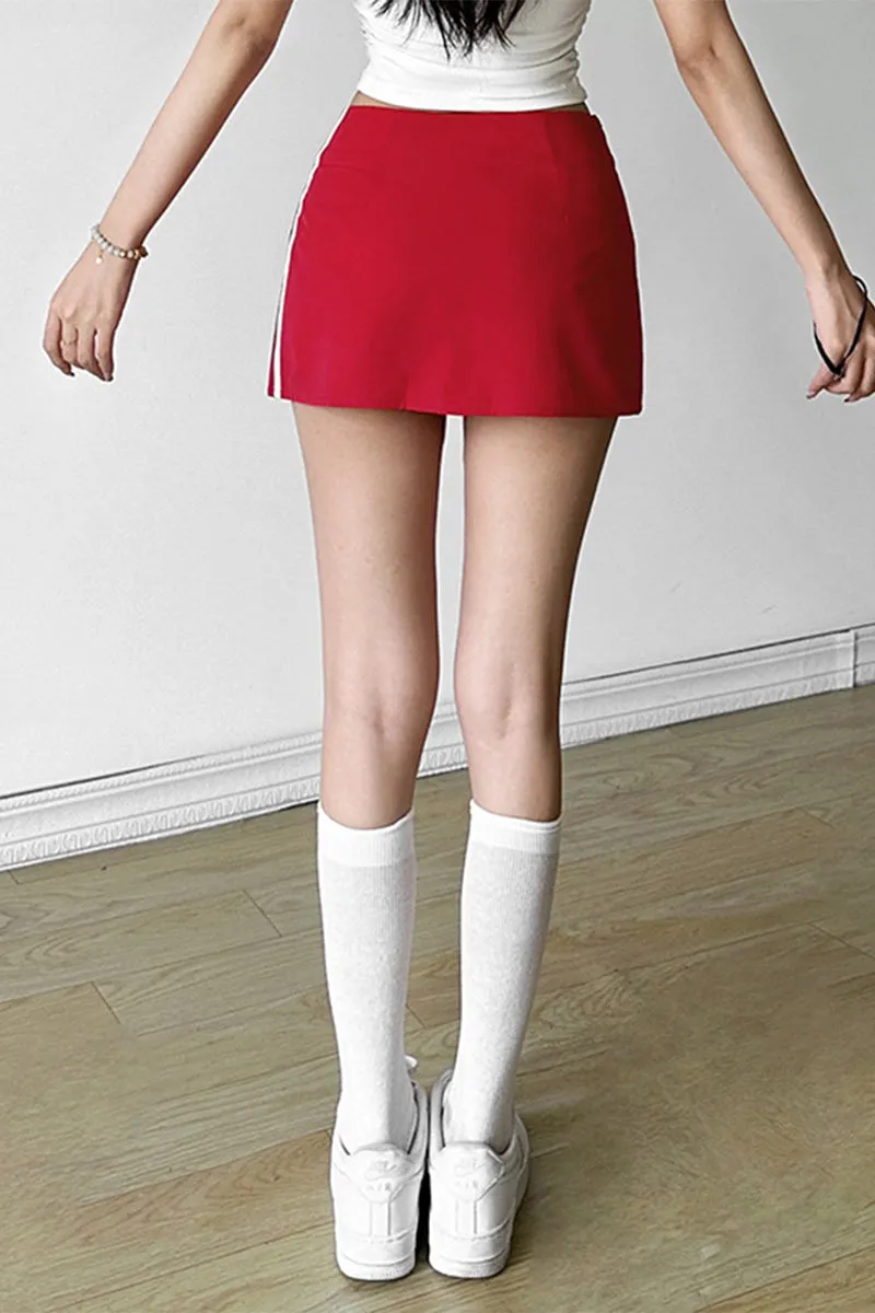 HQT1151 Sporty Glam Mini Skirt