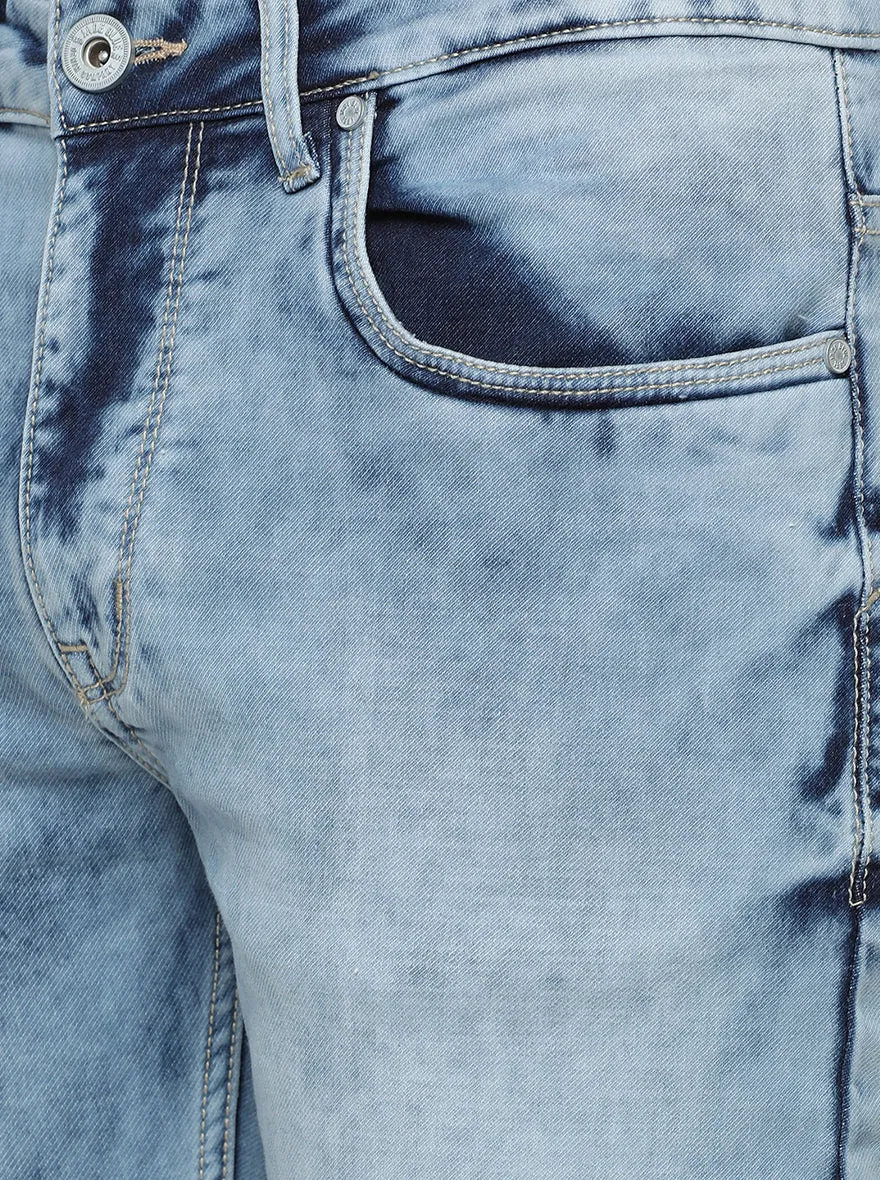 Ice Blue Washed Slim Fit Jeans | JadeBlue
