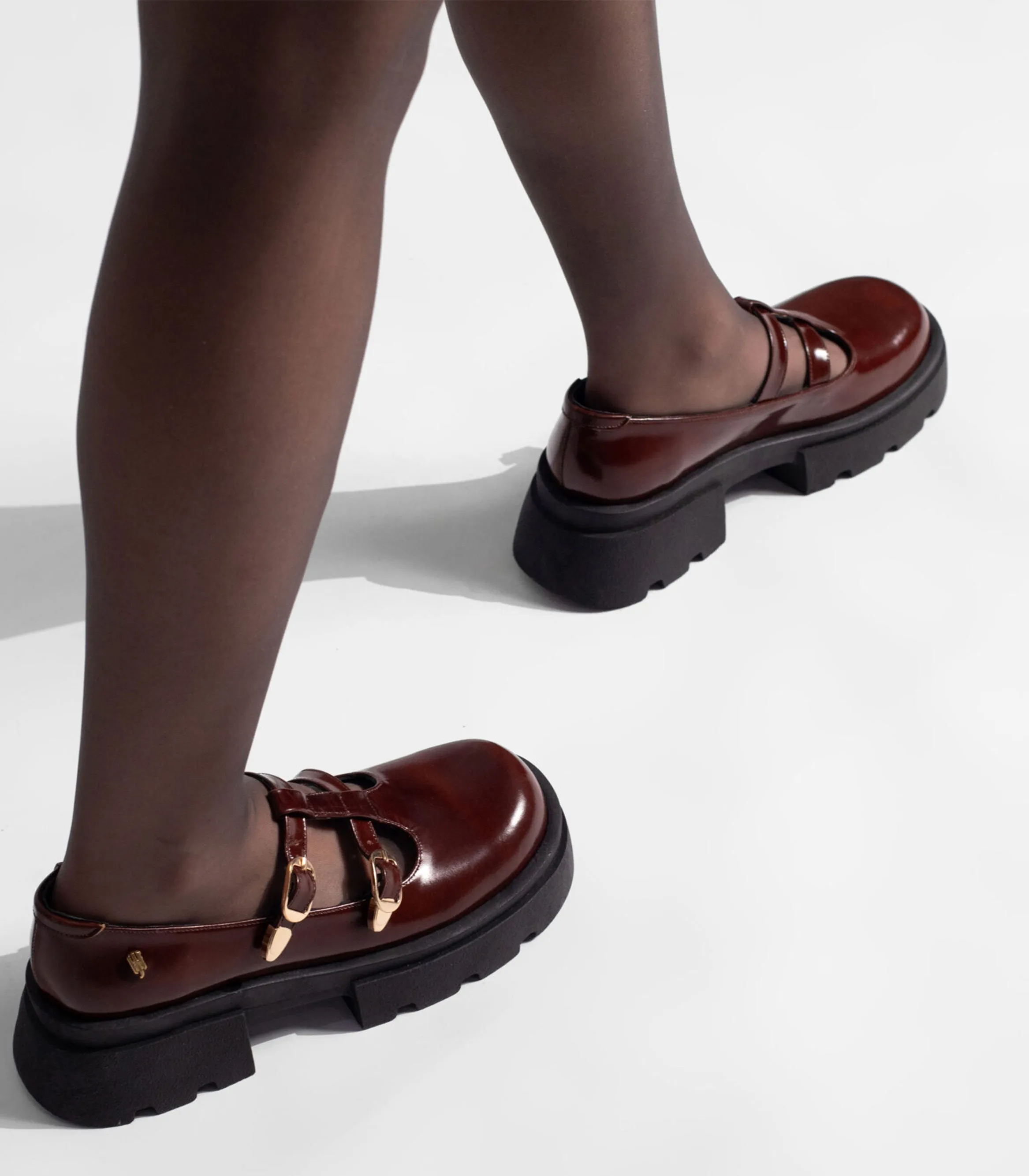 Jayda Shoes - Skool Loafers With Chunky Soles