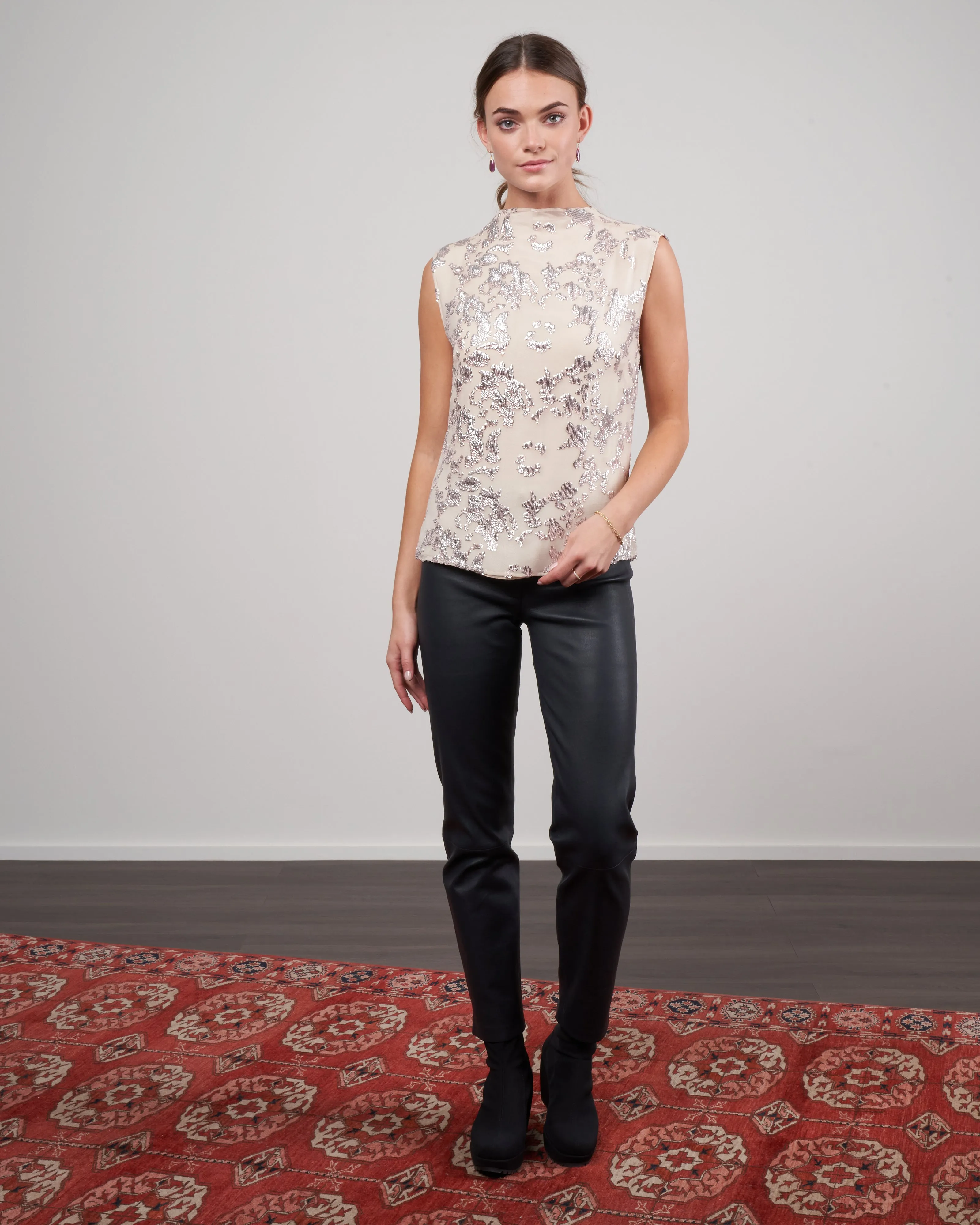 kaoma top - silver-blush