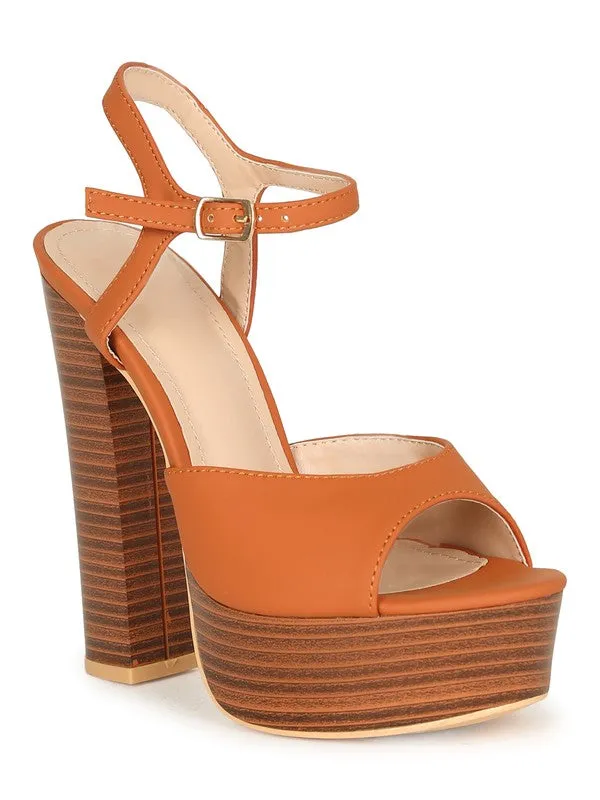 Kate Platform Heel Sandals