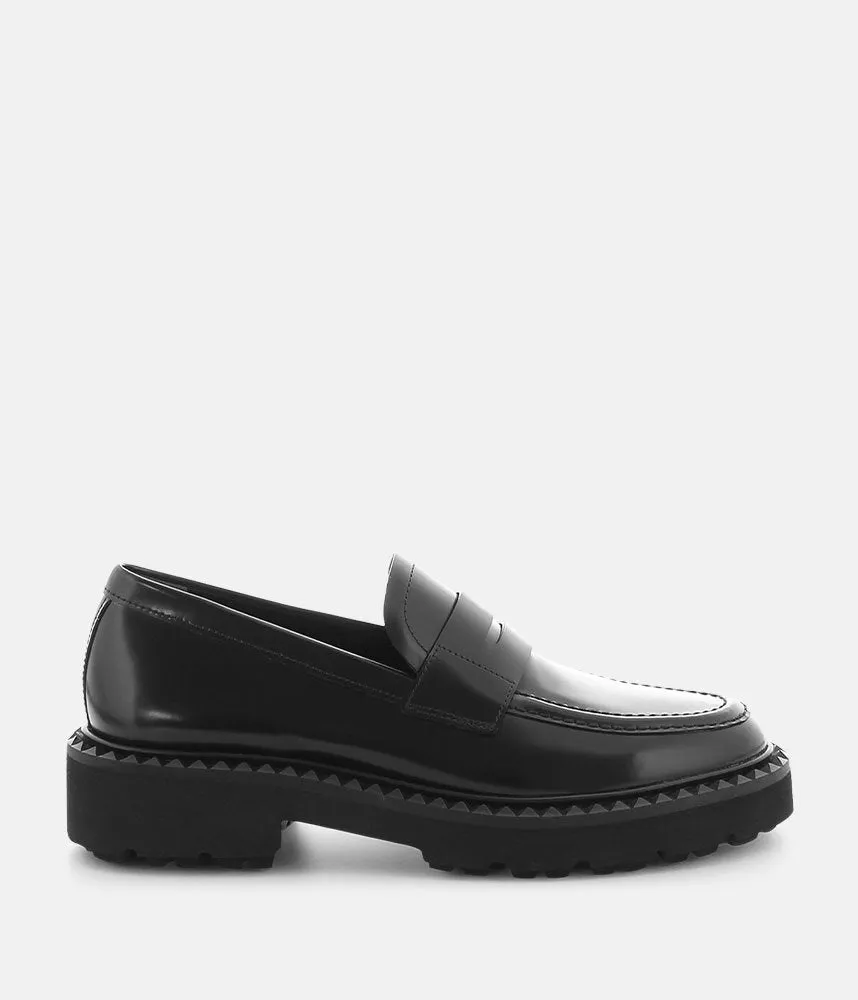 Kennel & Schmenger Classic Black Leather Loafers