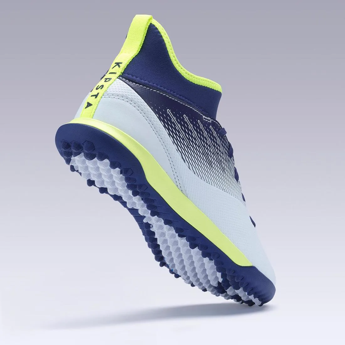 Kids' Hard Pitch High-Top Football Boots Agility 500 Turf TF
