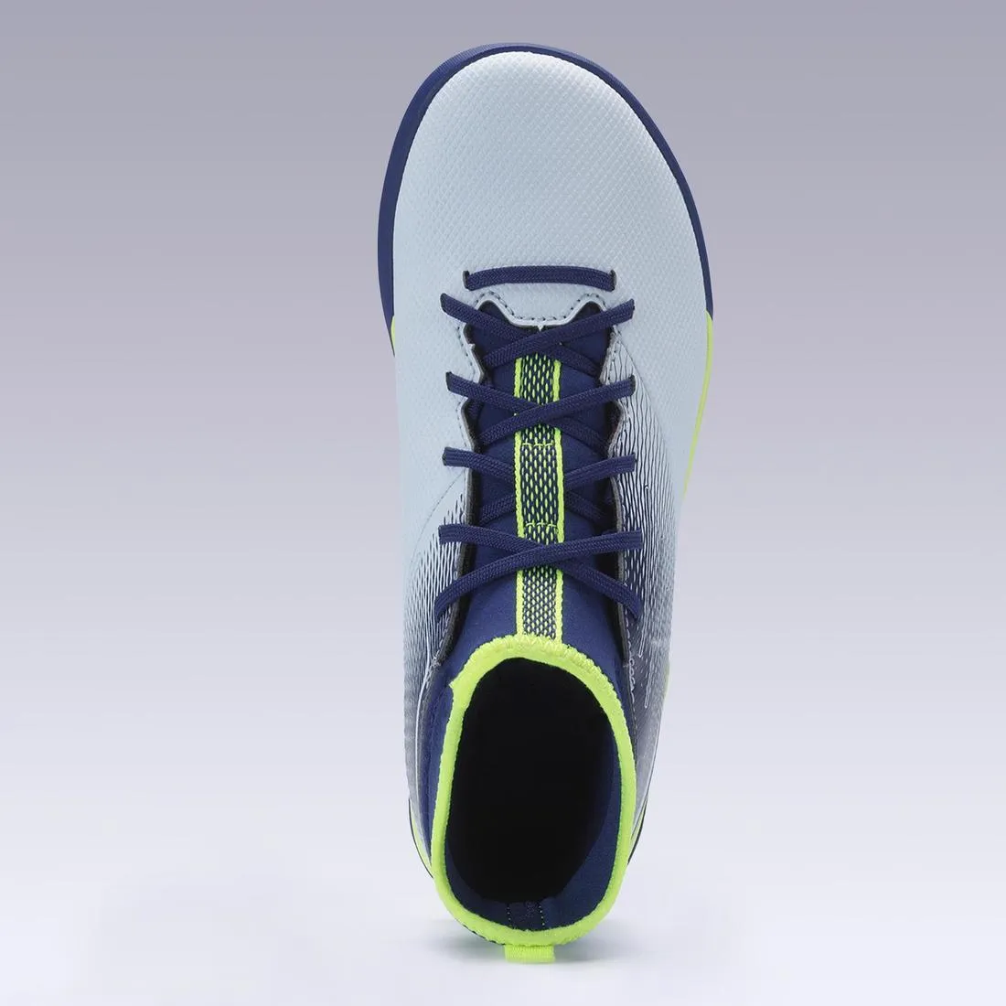 Kids' Hard Pitch High-Top Football Boots Agility 500 Turf TF