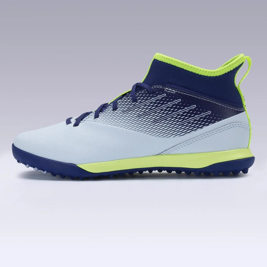 Kids' Hard Pitch High-Top Football Boots Agility 500 Turf TF