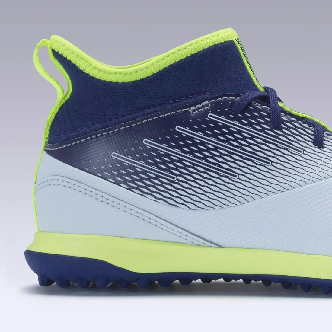 Kids' Hard Pitch High-Top Football Boots Agility 500 Turf TF
