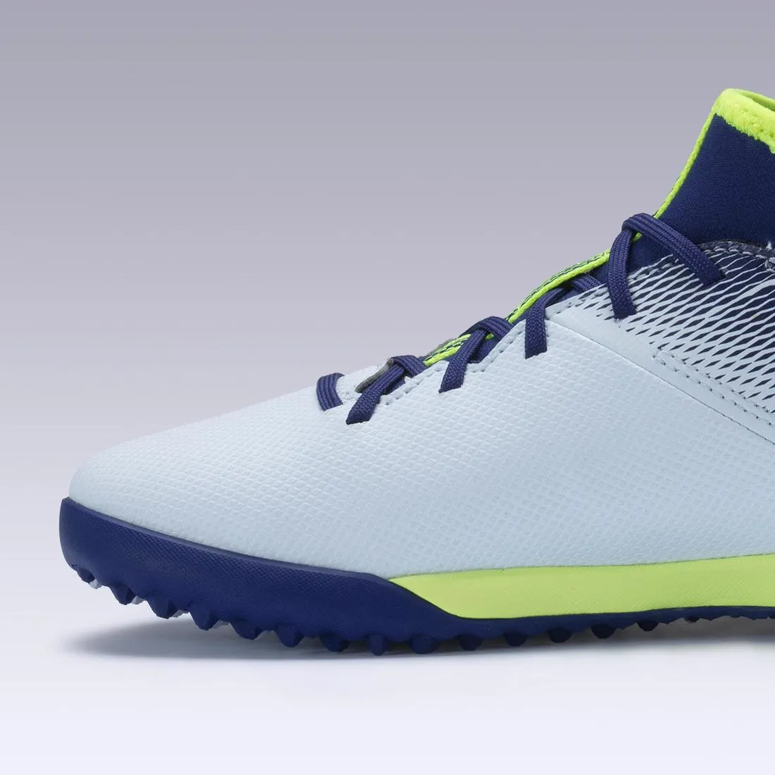 Kids' Hard Pitch High-Top Football Boots Agility 500 Turf TF
