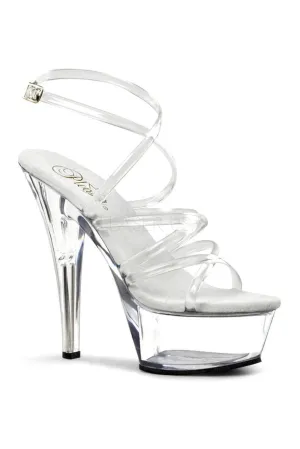 KISS-206 Platform Sandal | Clear Vinyl