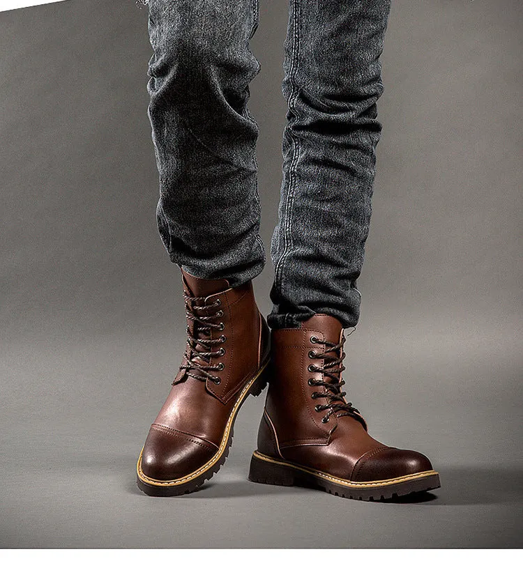 Leather Ankle Boots for Men