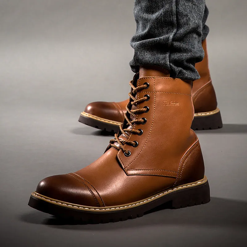 Leather Ankle Boots for Men