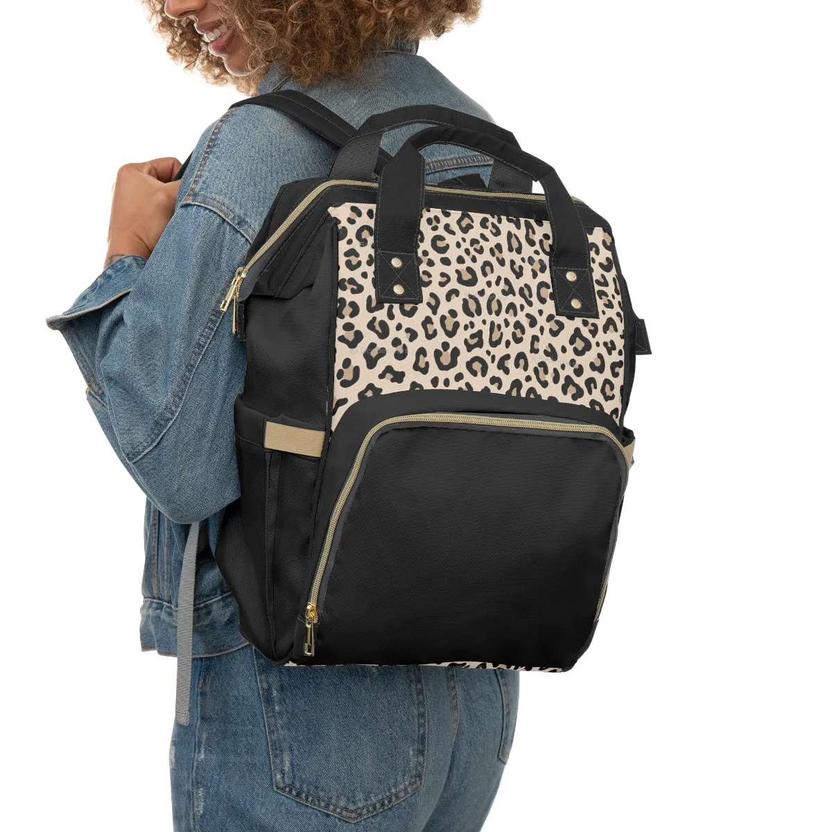 Leopard Serape Top Hand All-Around Bag