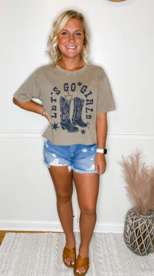 Let's Go Girls Cropped Tee