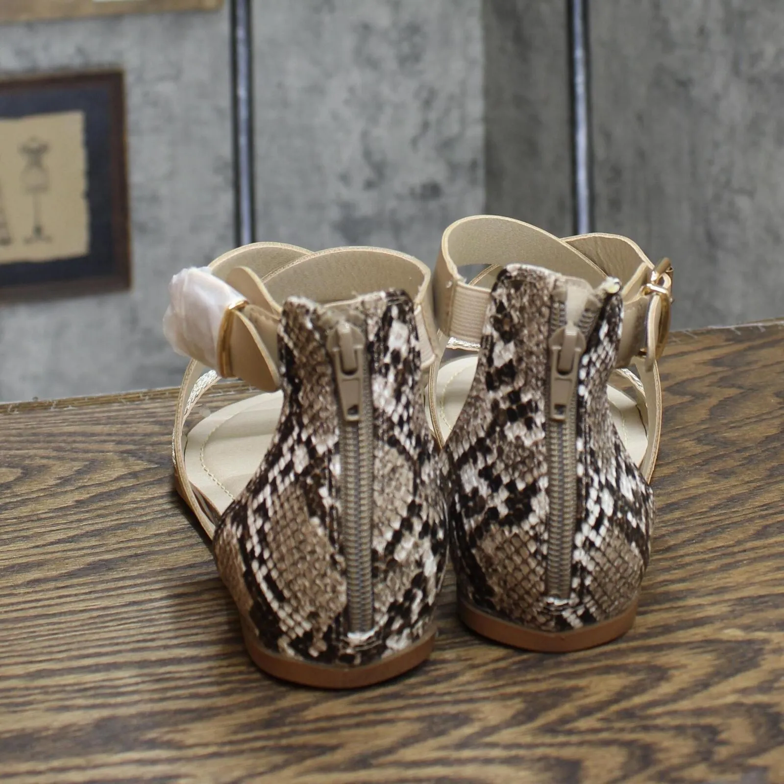 Lifestride Riley Strappy Sandals Women's G2710S3 Latte Brown 8M