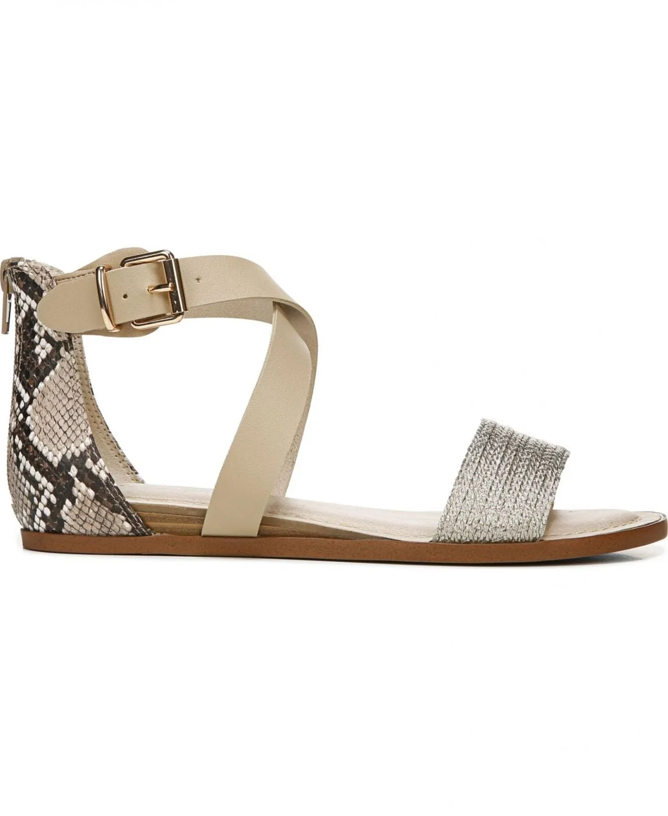 Lifestride Riley Strappy Sandals Women's G2710S3 Latte Brown 8M
