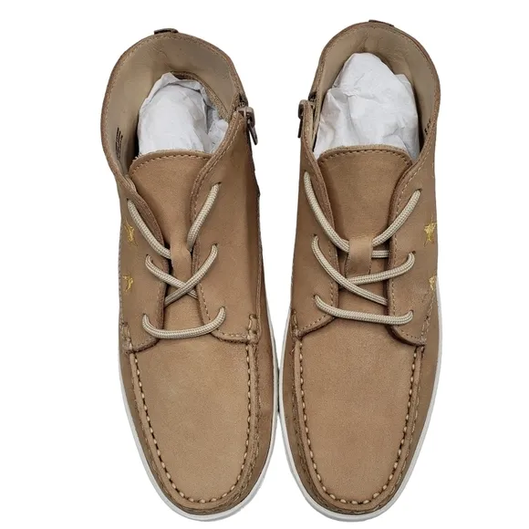 Marc Joseph | NIB Houston Bootie Porcelain Nobuck Leather Lace Up Boots Girl 4.5
