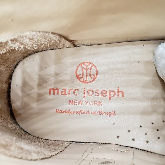 Marc Joseph | NIB West Houston Bootie Blush Nobuck Lace Up Leather Boots 3.5