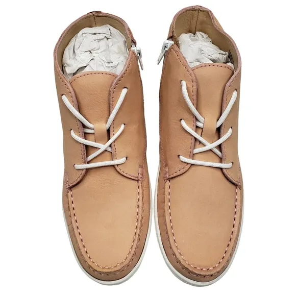 Marc Joseph | NIB West Houston Bootie Blush Nobuck Lace Up Leather Boots 3.5