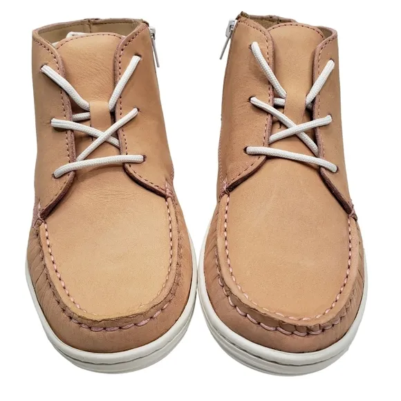 Marc Joseph | NIB West Houston Bootie Blush Nobuck Lace Up Leather Boots 3.5