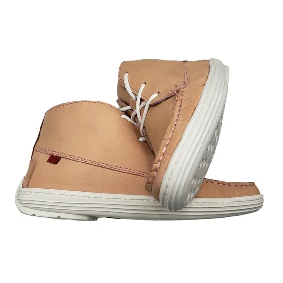 Marc Joseph | NIB West Houston Bootie Blush Nobuck Lace Up Leather Boots 3.5