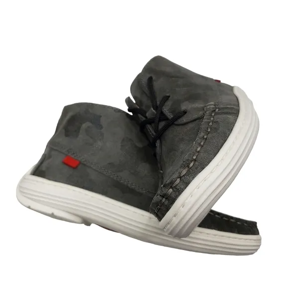 Marc Joseph | NIB West Houston Bootie Graphite Camo Lace Up Leather Boots Boy 11