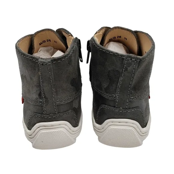 Marc Joseph | NIB West Houston Bootie Graphite Camo Lace Up Leather Boots Boy 11