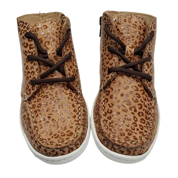 Marc Joseph | NIB West Houston Bootie Leopard Print Lace Up Leather Boots 11