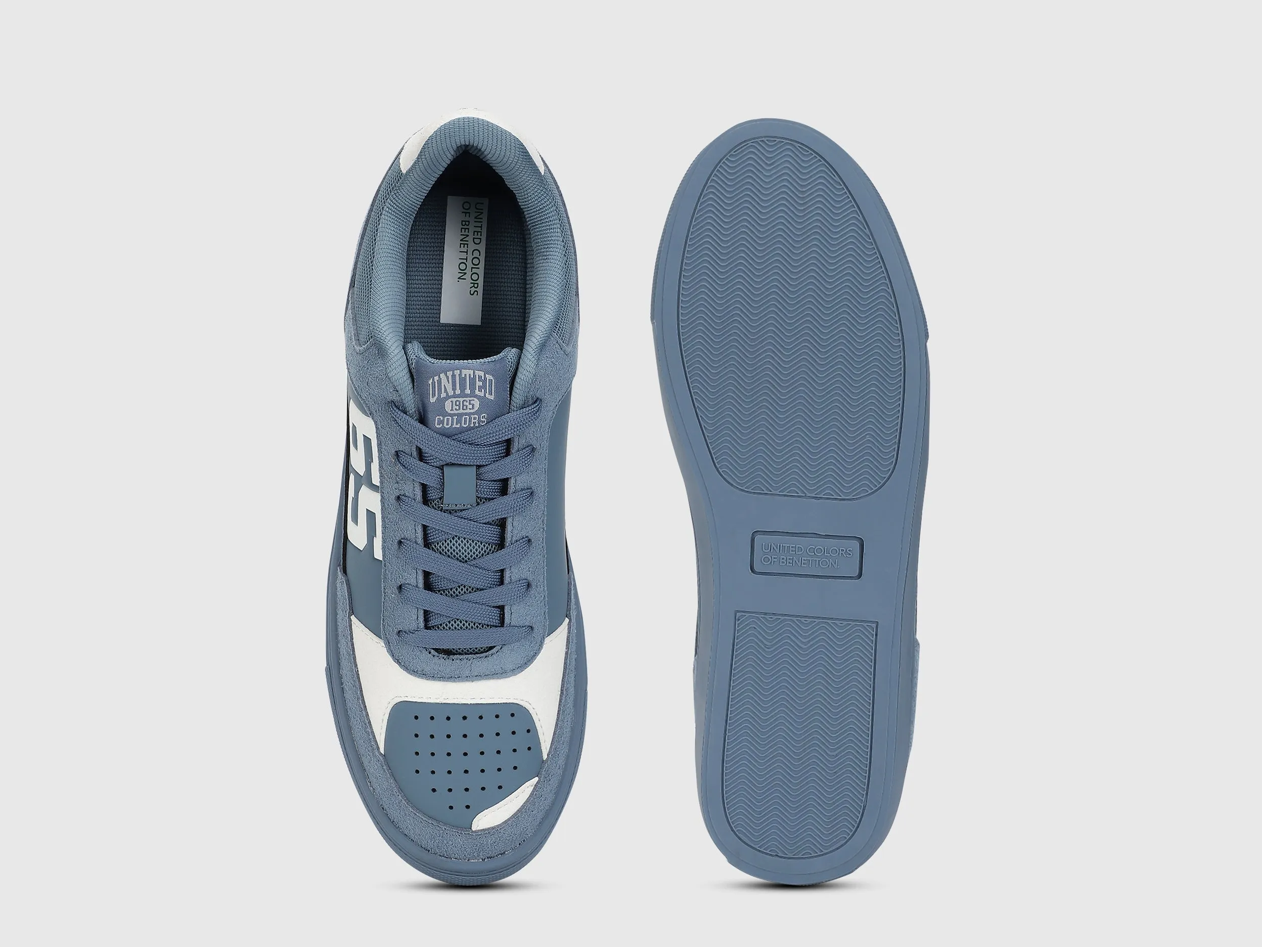 Men PU Colorblocked Sneakers