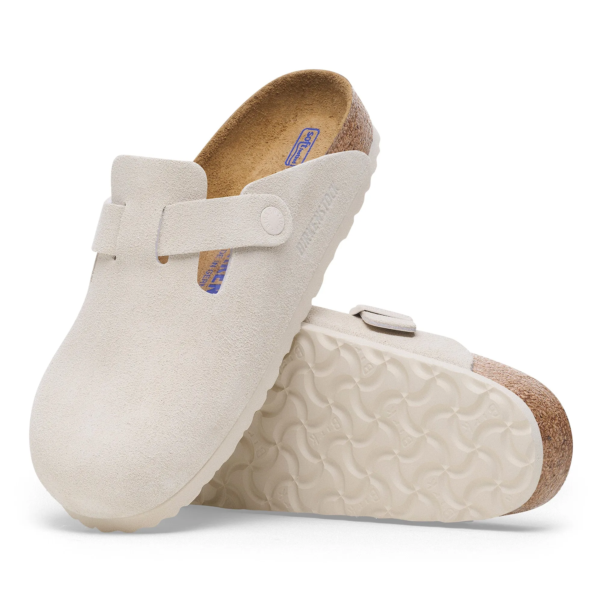 Men's Boston Soft Footbed (Antique White)