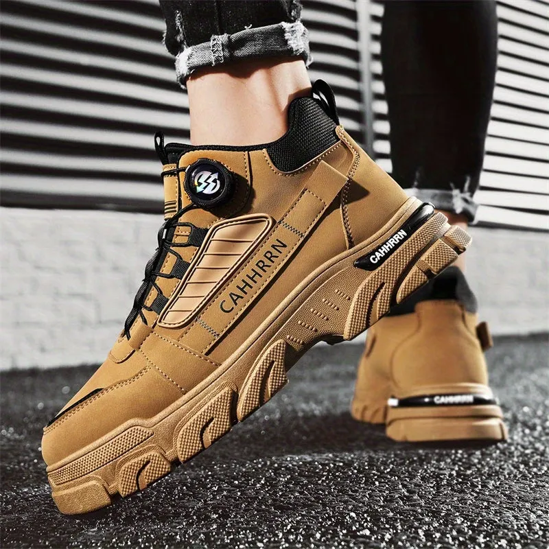 Men'S Fashion Sneakers High-Top Casual Sports Shoes, PU Upper Rubber Sole, FS