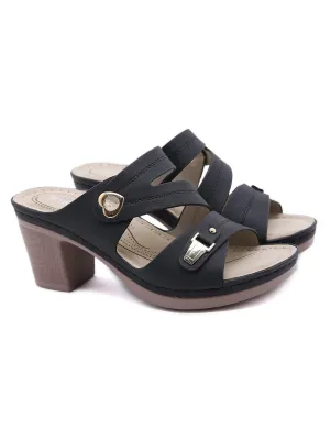 Metal Heart Stack Sandals -Siketu