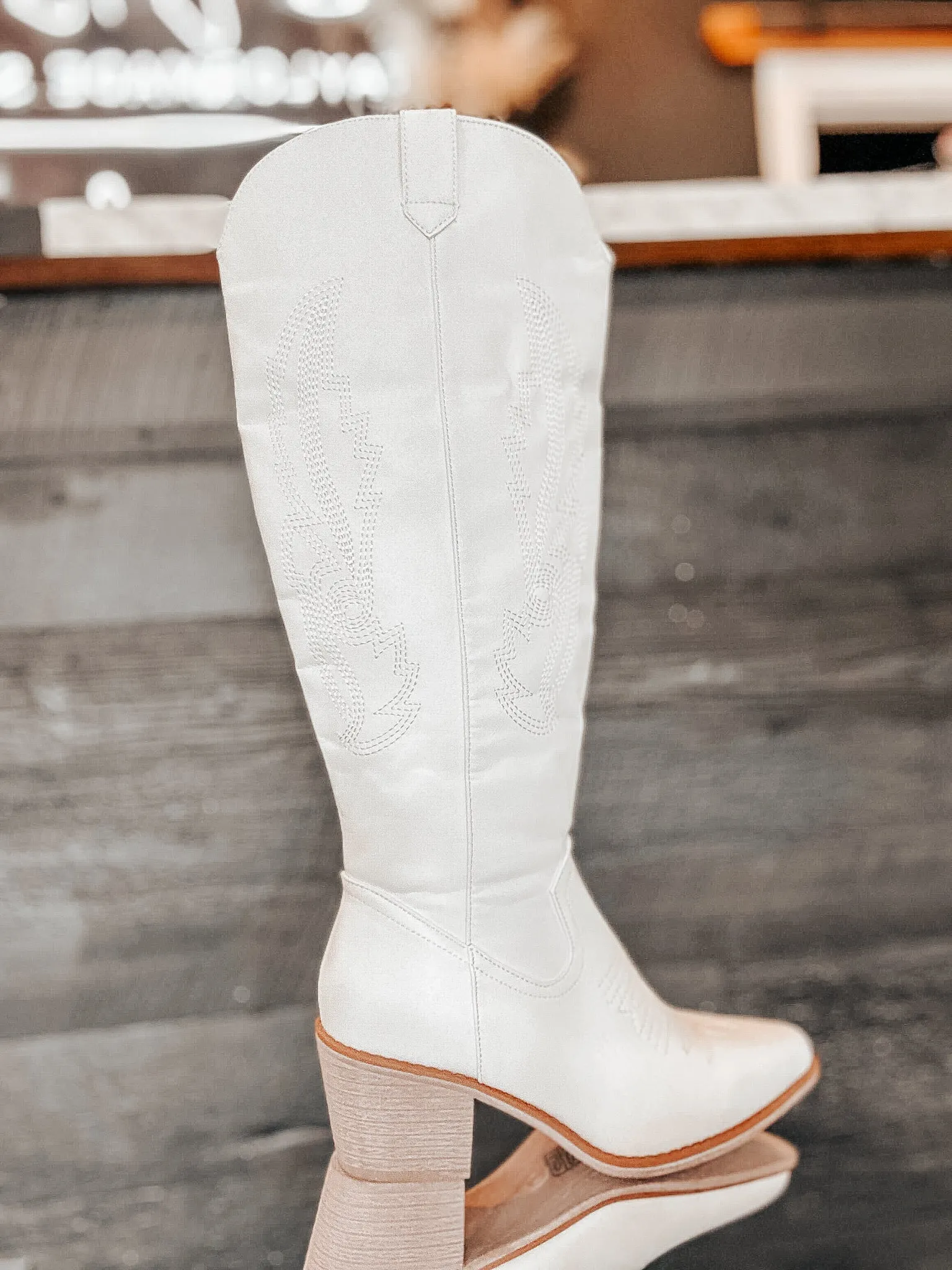 Nashville Night Out White Cowgirl Boots